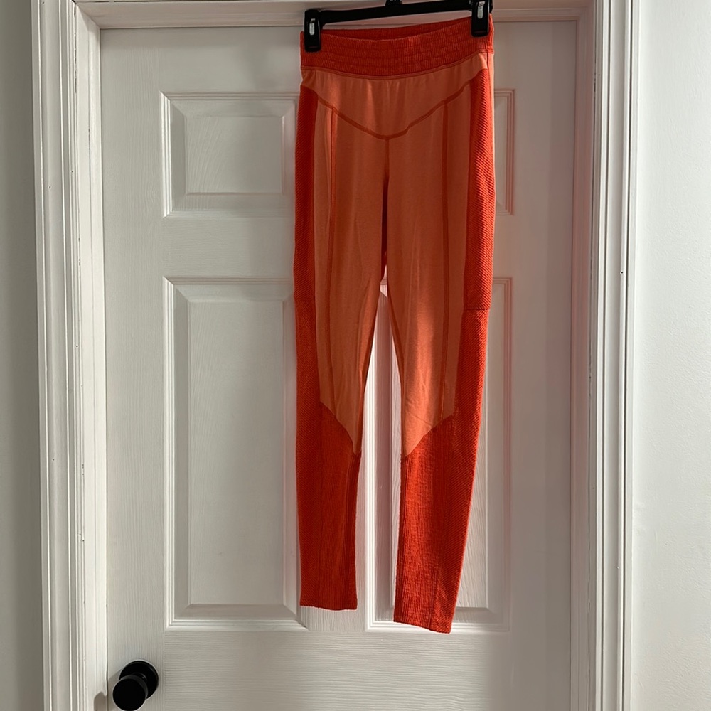 Orange FP Movement leggings. Size small.